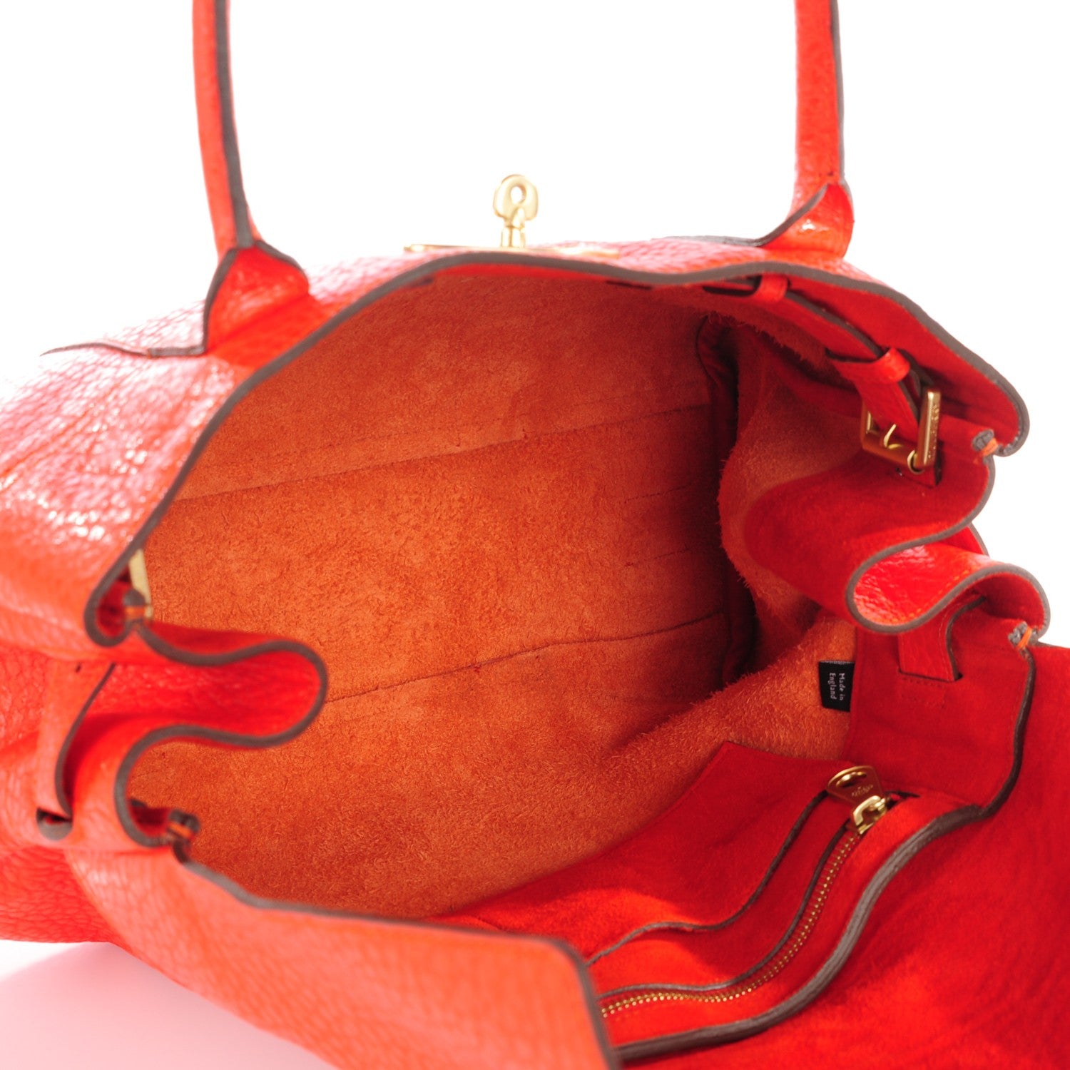 Mulberry Shiny Grain Bayswater Flame 5 of 8
