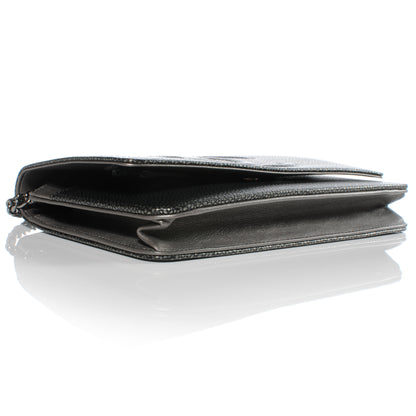 Chanel Caviar Wallet on Chain WOC Metallic 4 of 9