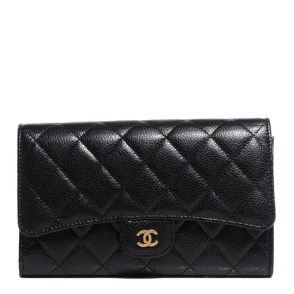 Chanel Caviar Quilted Wallet on Removable Chain Black 1 of 9