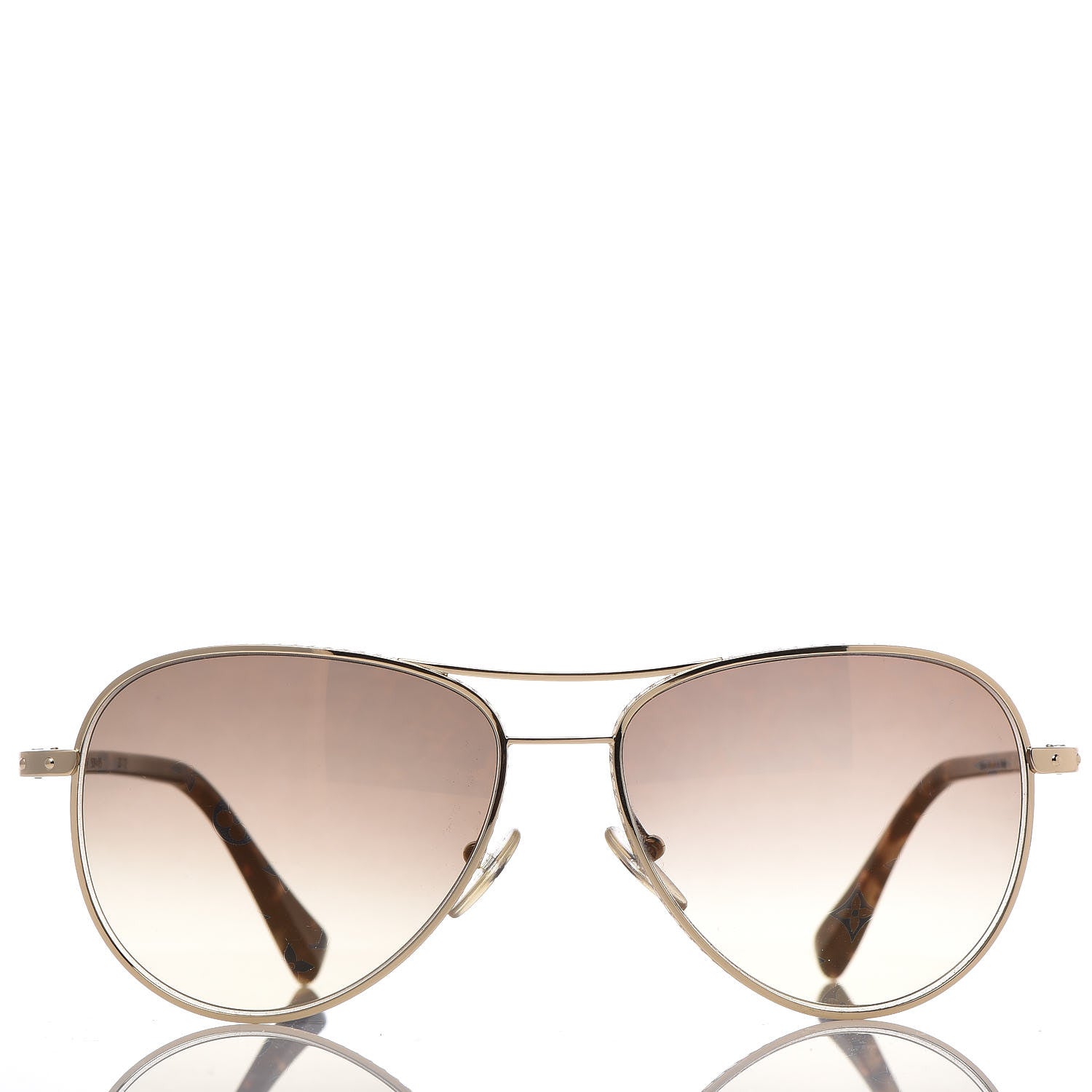 Louis Vuitton Conspiration Pilote Sunglasses Z0164U Gold 3 of 7