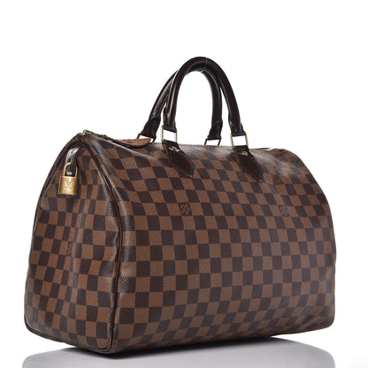 Louis Vuitton Damier Ebene Speedy 35 3 of 9
