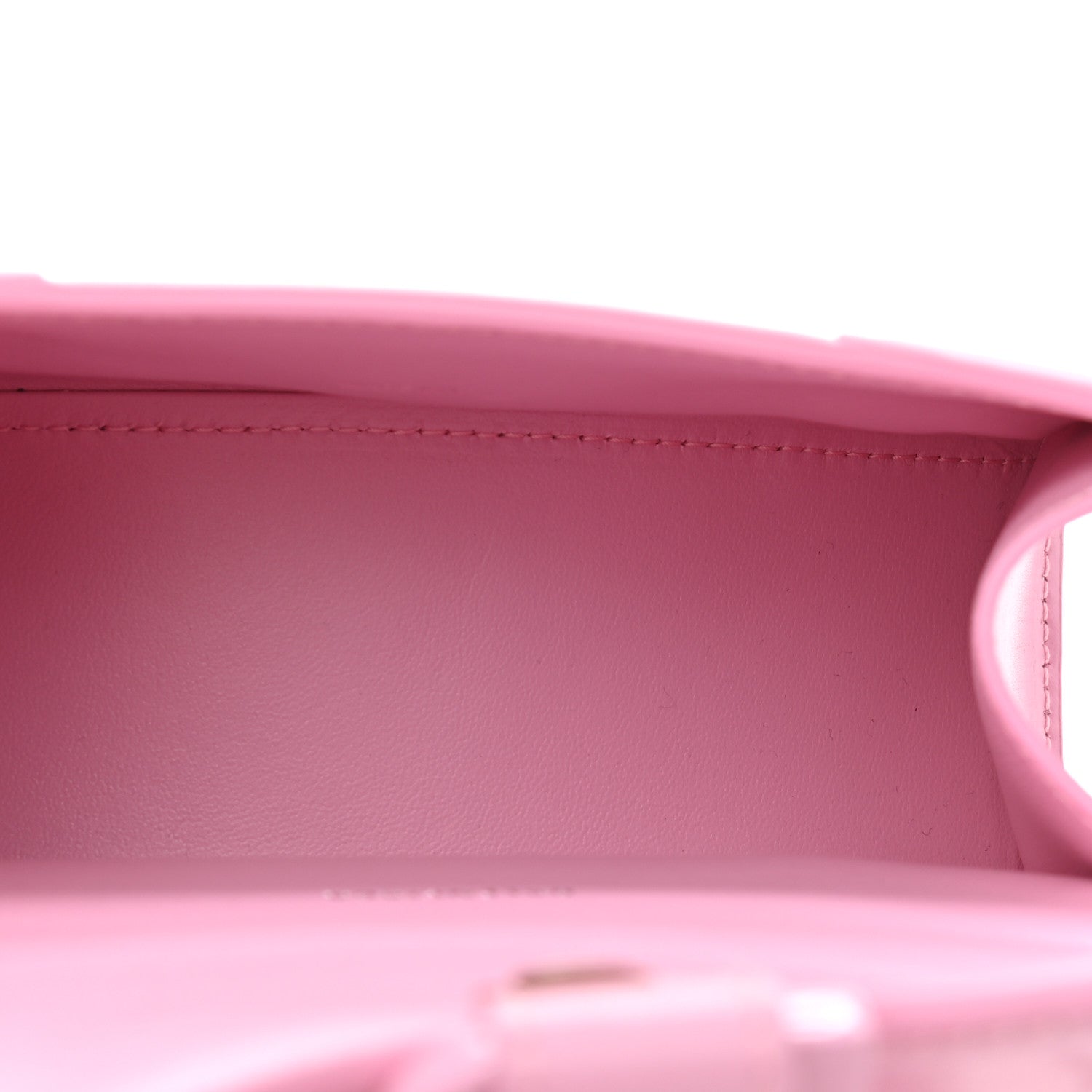 Balenciaga Shiny Box Calfskin Tonal B Hourglass Top Handle Bag XS Candy Pink 5 of 12