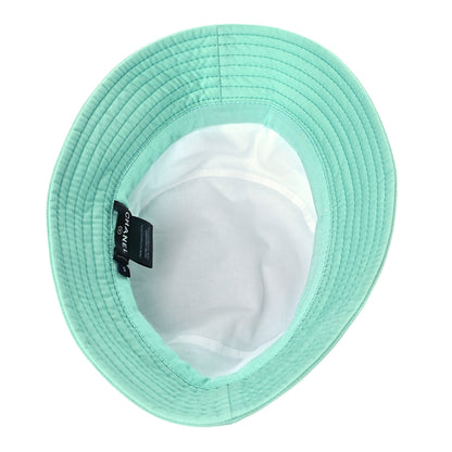 Chanel Cotton CC Cloche Bucket Hat S Turquoise Fuchsia 5 of 7