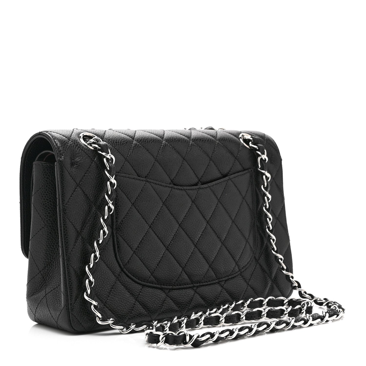 Chanel Caviar Quilted Medium Double Flap Black 3 of 10