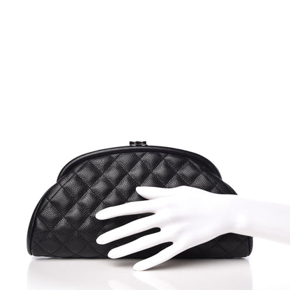 Chanel Caviar Quilted Timeless Clutch Black 2 of 8