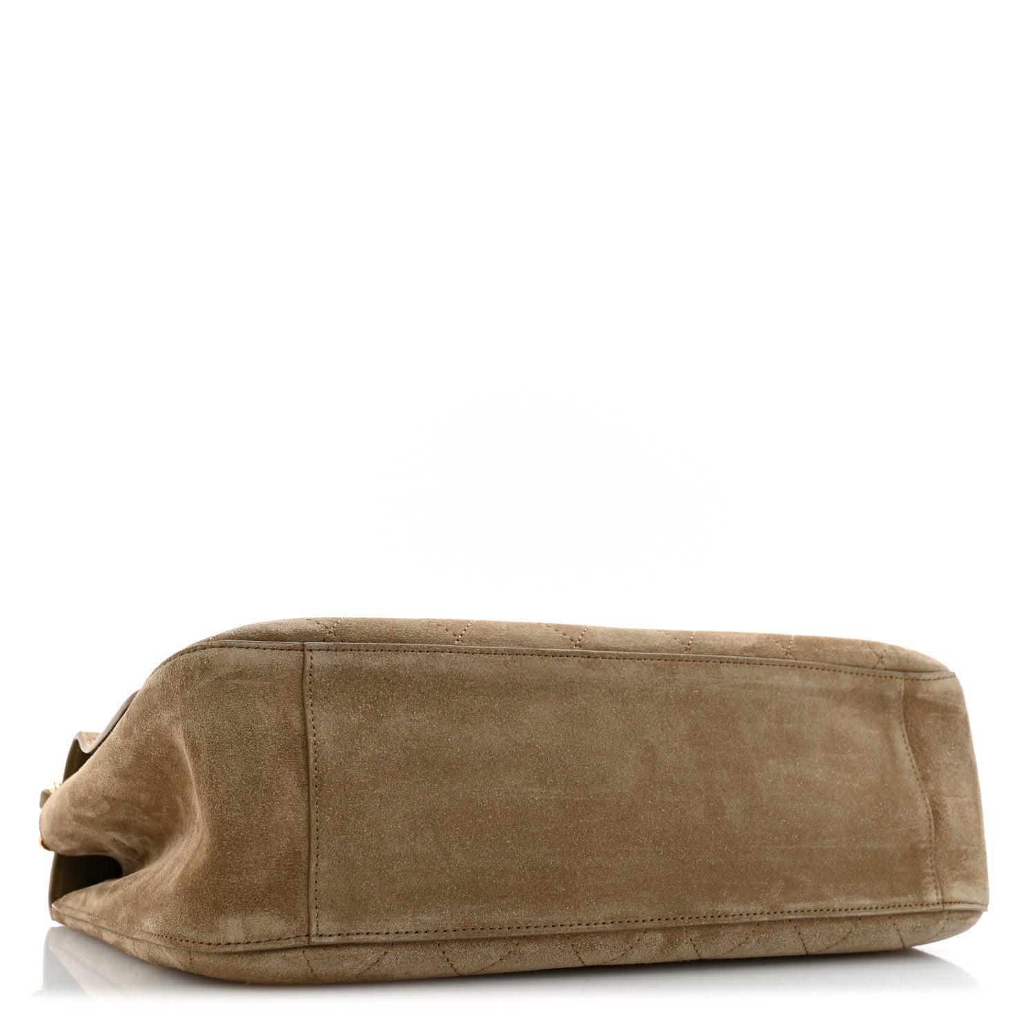 Chanel Suede Calfskin Small Souplissimo Maxi Flap Dark Beige 4 of 10
