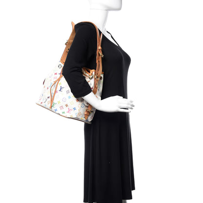 Louis Vuitton Monogram Multicolor Petit Noe White 2 of 12