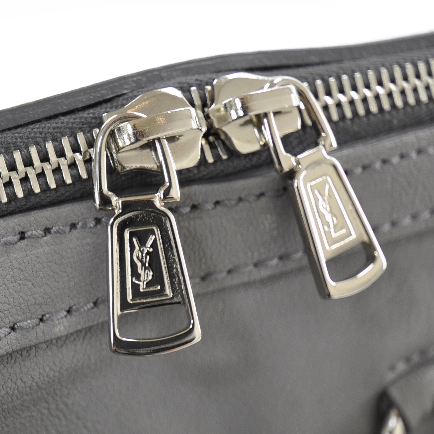 Saint Laurent Leather Oversized Muse Grey 9 of 9