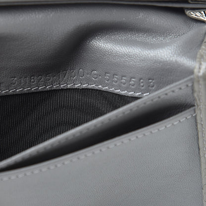 Balenciaga Agneau Arena Nappa Glover Flap Card Case Gris Fumee 8 of 10