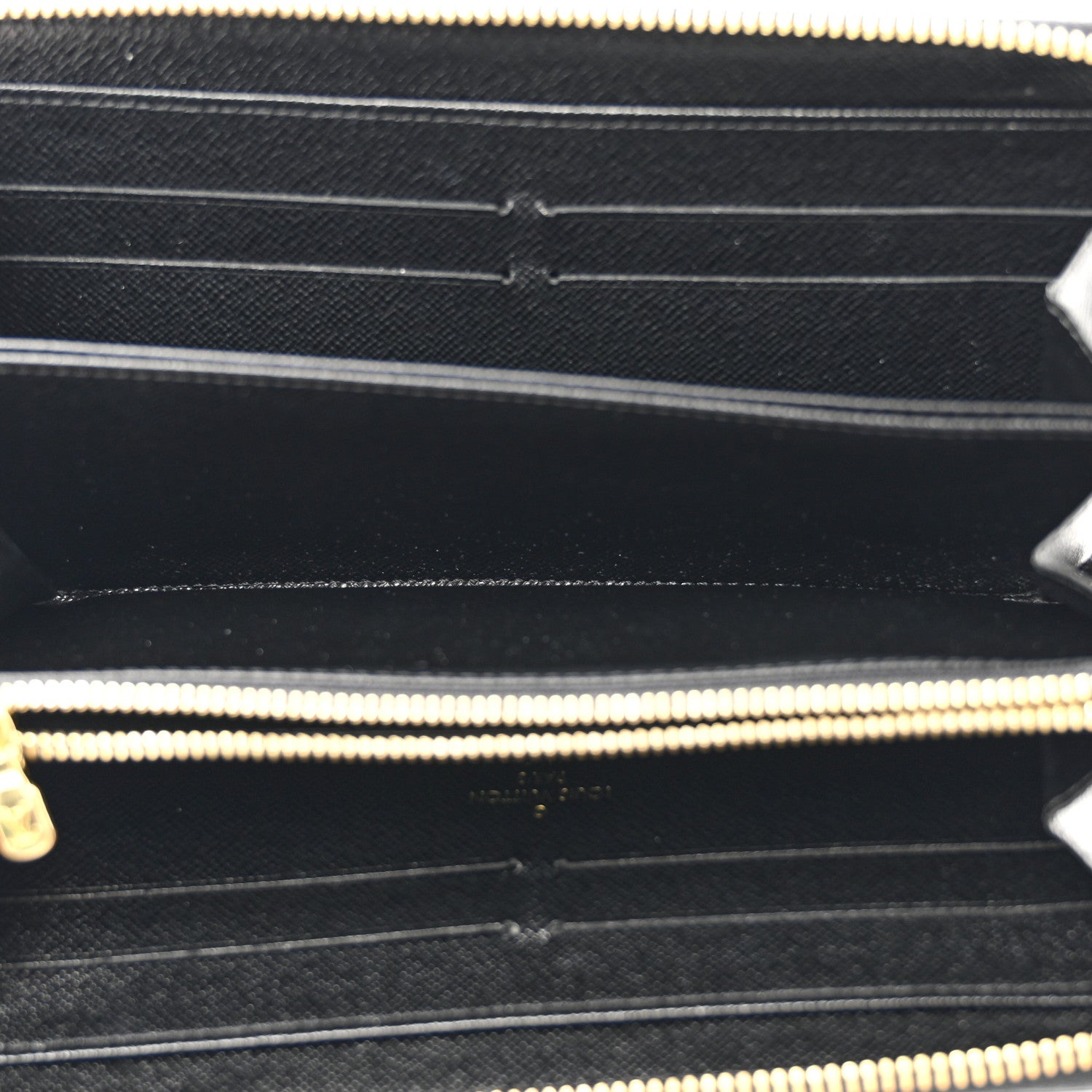 Louis Vuitton Calfskin Colored Monogram Zippy Wallet Blue Black 6 of 10
