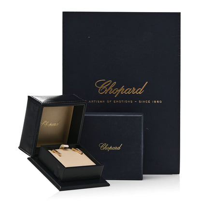 Chopard 18K Yellow Gold Diamond Ice Cube Pure Earrings 4 of 4