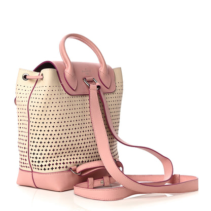 Louis Vuitton Perforated Calfskin Lockme Backpack Rose Poudre Creme 2 of 10