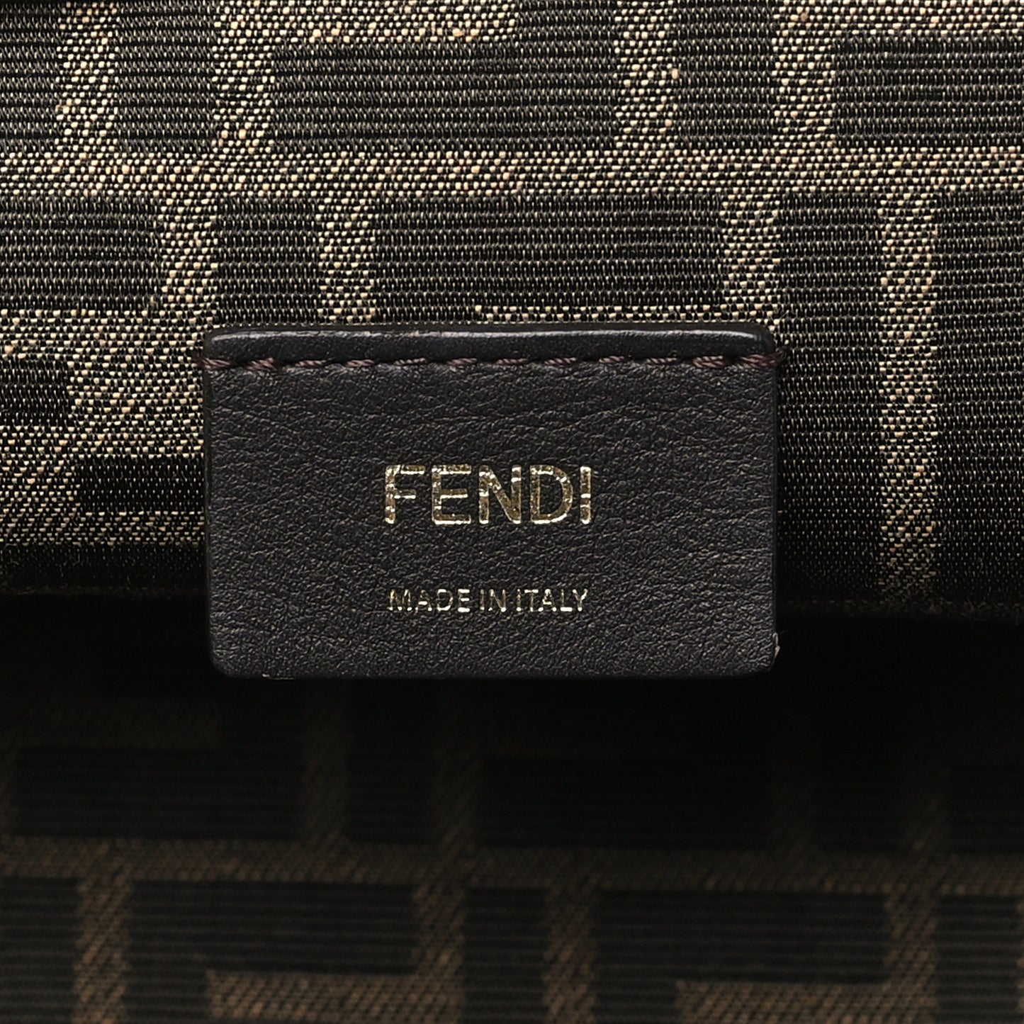 Shiny Nappa Small Fendi First Caramello