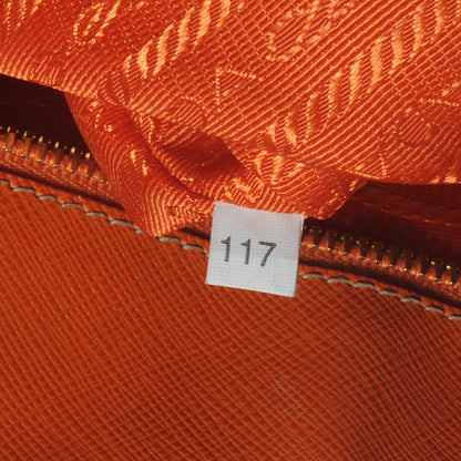 Prada Saffiano Lux Tote Papaya 7 of 8