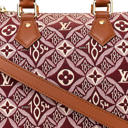 Louis Vuitton Jacquard Since 1854 Speedy Bandouliere 25 Bordeaux 9 of 11