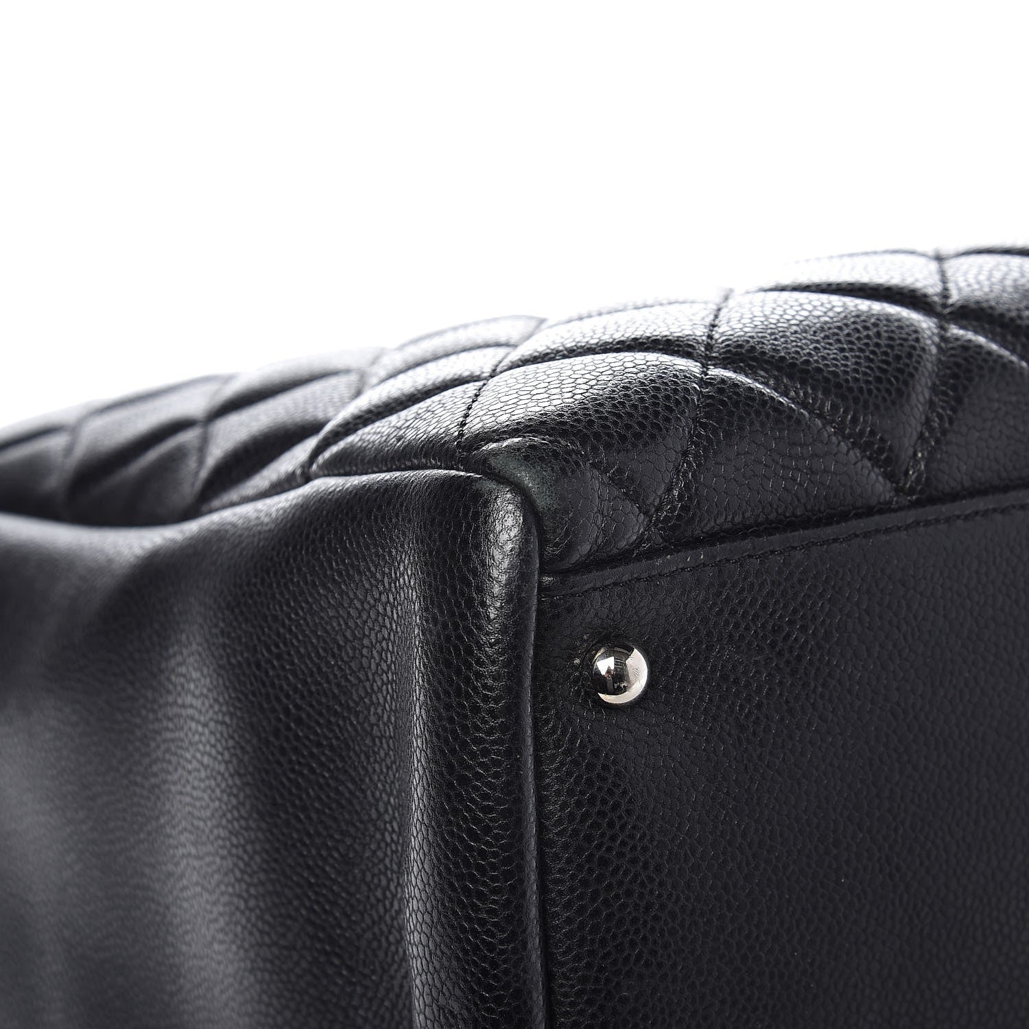 Chanel Caviar Quilted Grand Shopping Tote GST Black 12 of 14