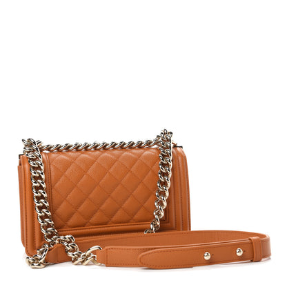 Chanel Caviar Quilted Small Boy Flap Light Brown 3 of 11