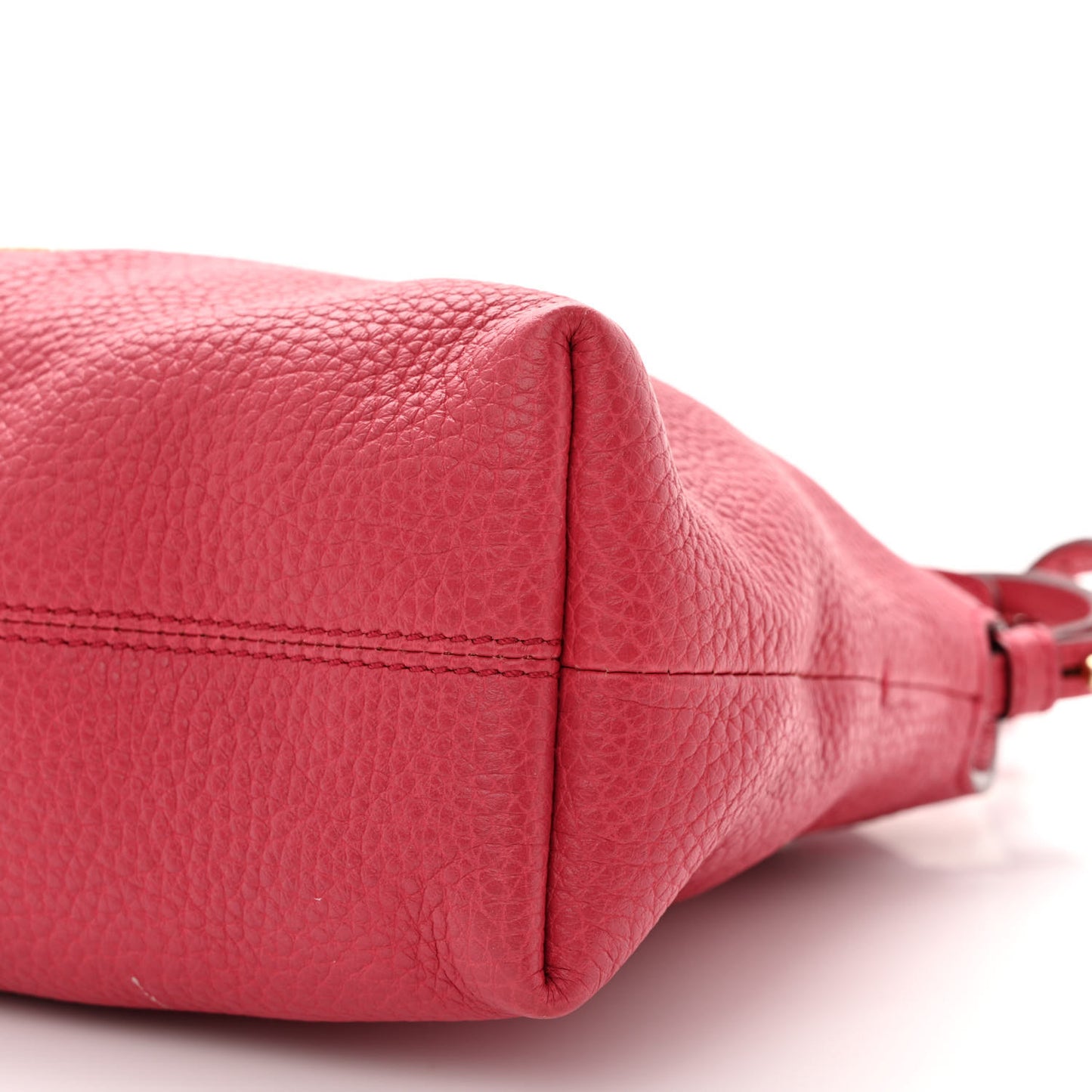 London Grainy Calfskin Small Leah Pink Azalea