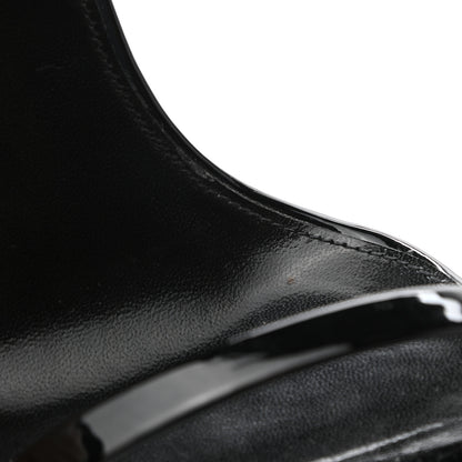 Saint Laurent Patent Calfskin Opyum 110 Sandals 38 Black 10 of 11