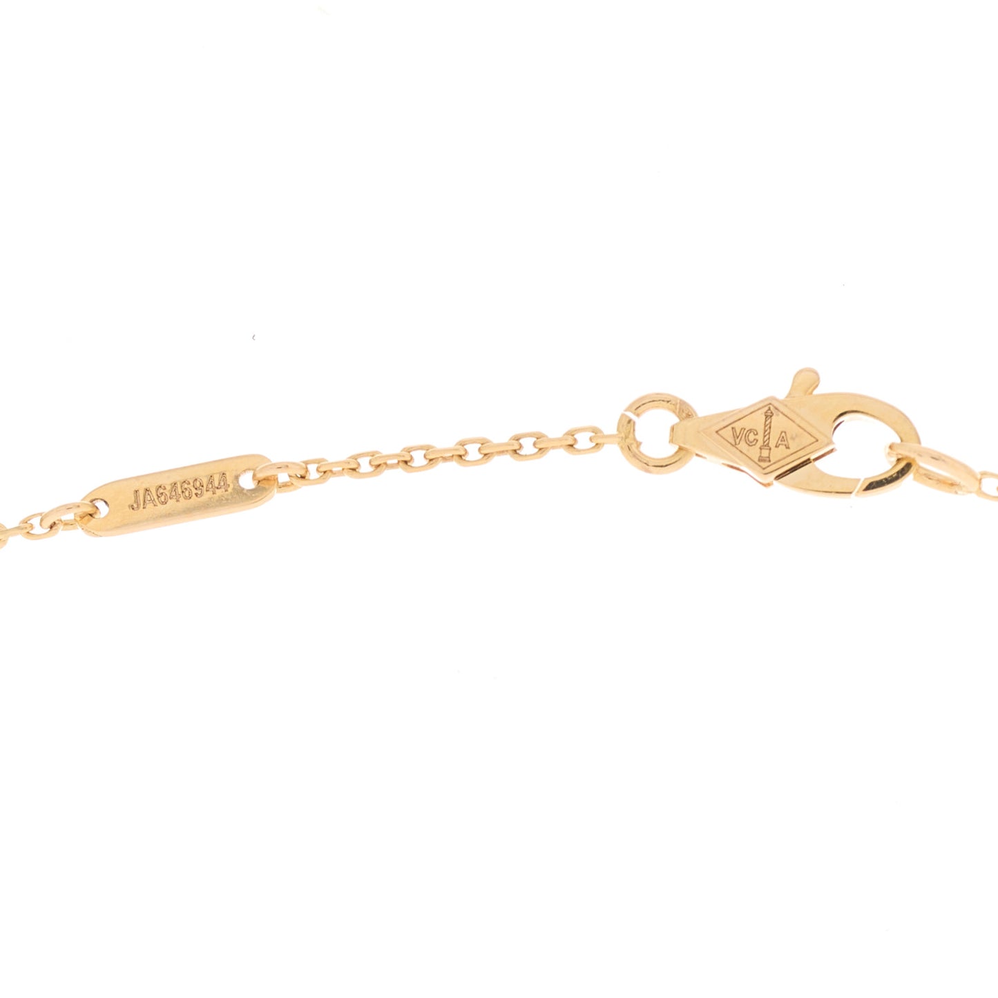 18K Rose Gold Carnelian Sweet Alhambra Pendant Necklace