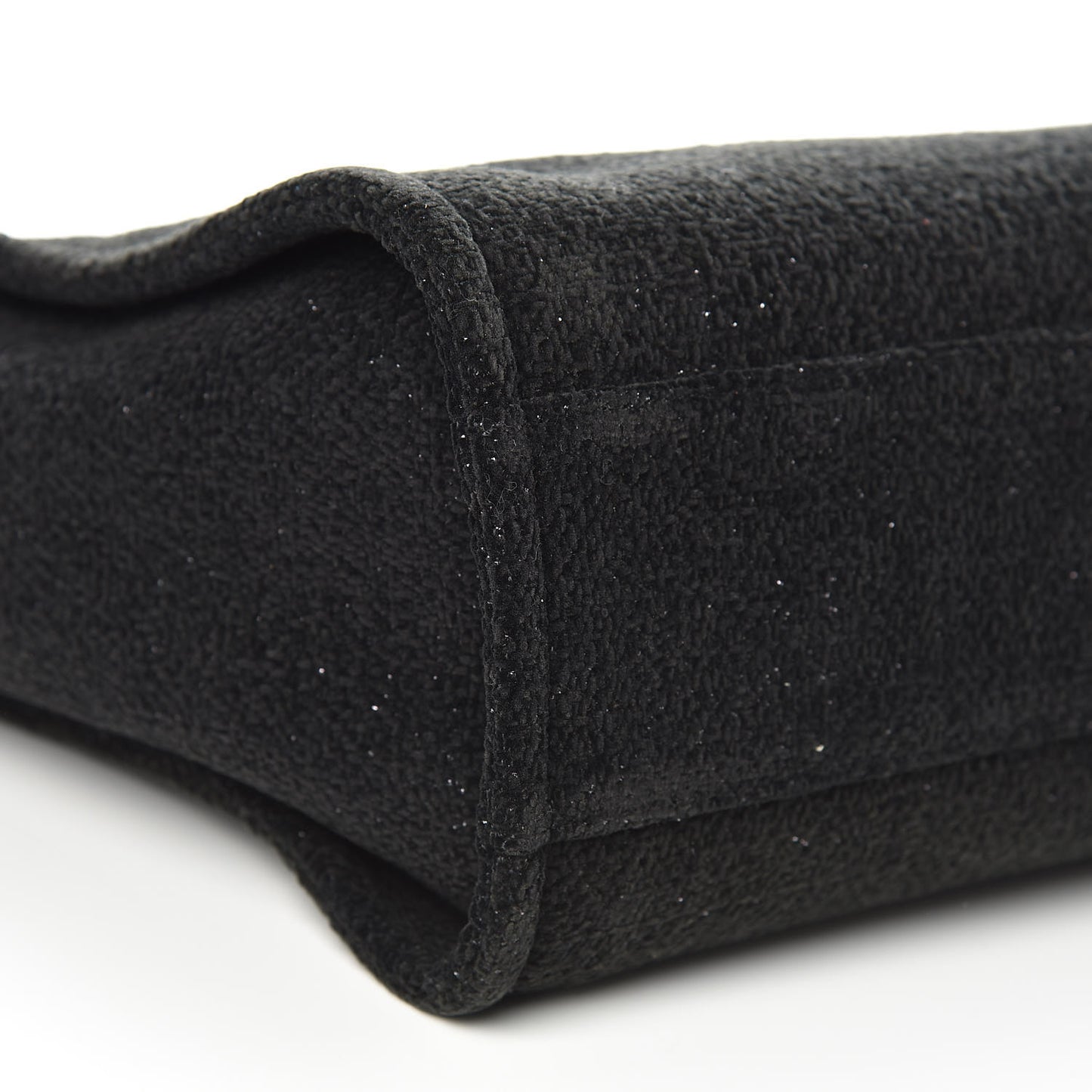 Lurex Boucle Small Deauville Tote Black