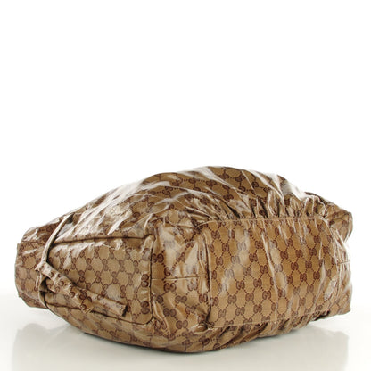 Gucci Crystal Monogram Medium Hysteria Tote Brown 4 of 7
