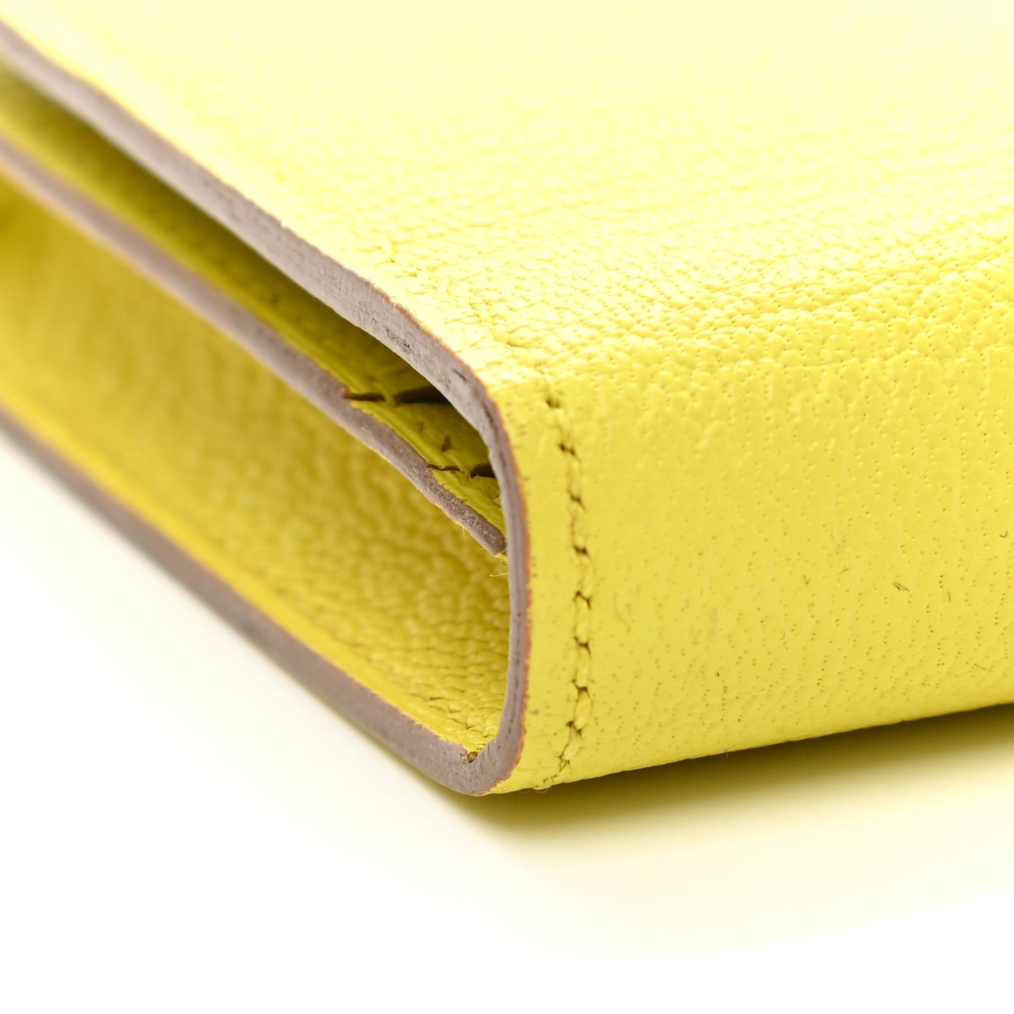 Chevre Mysore Bearn Gusset Wallet Lime
