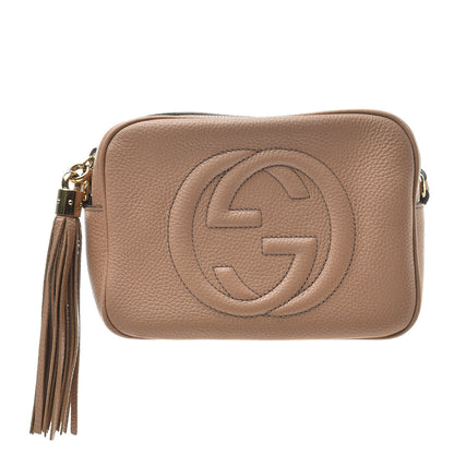 Gucci Pebbled Calfskin Small Soho Disco Bag Rose Beige 1 of 16