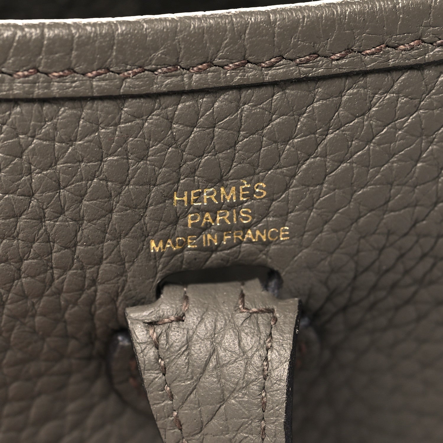 Hermes Taurillon Clemence Evelyne TPM Etain 6 of 10