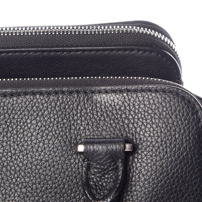 Celine Drummed Calfskin Suede Double Zip Trapeze Black 23 of 23