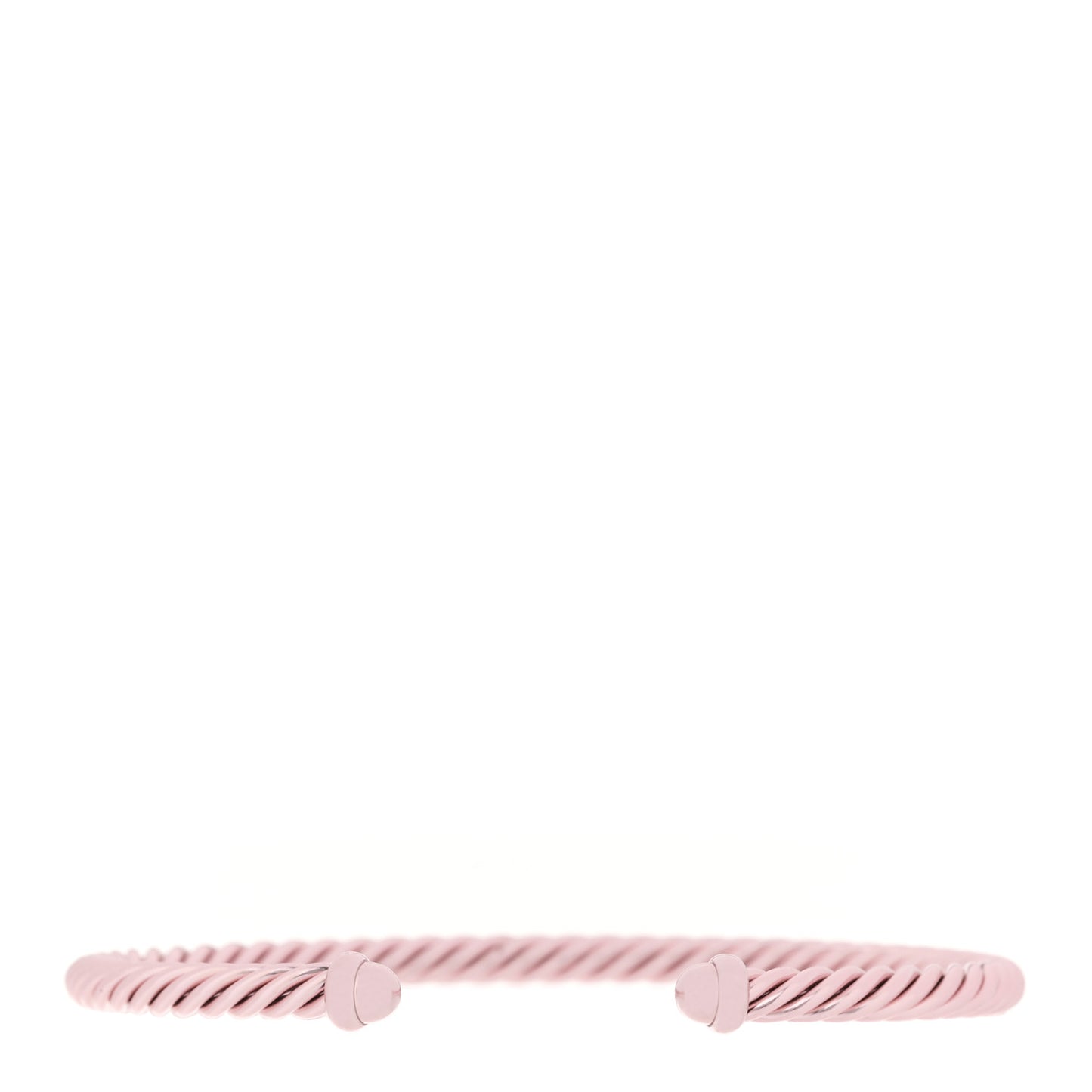 Aluminum 4mm Classic Cable Bracelet Pink