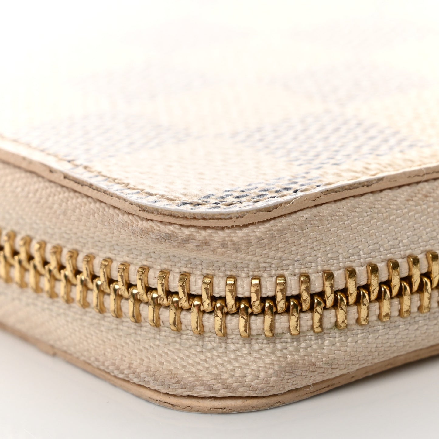 Damier Azur Clemence Wallet Rose Ballerine
