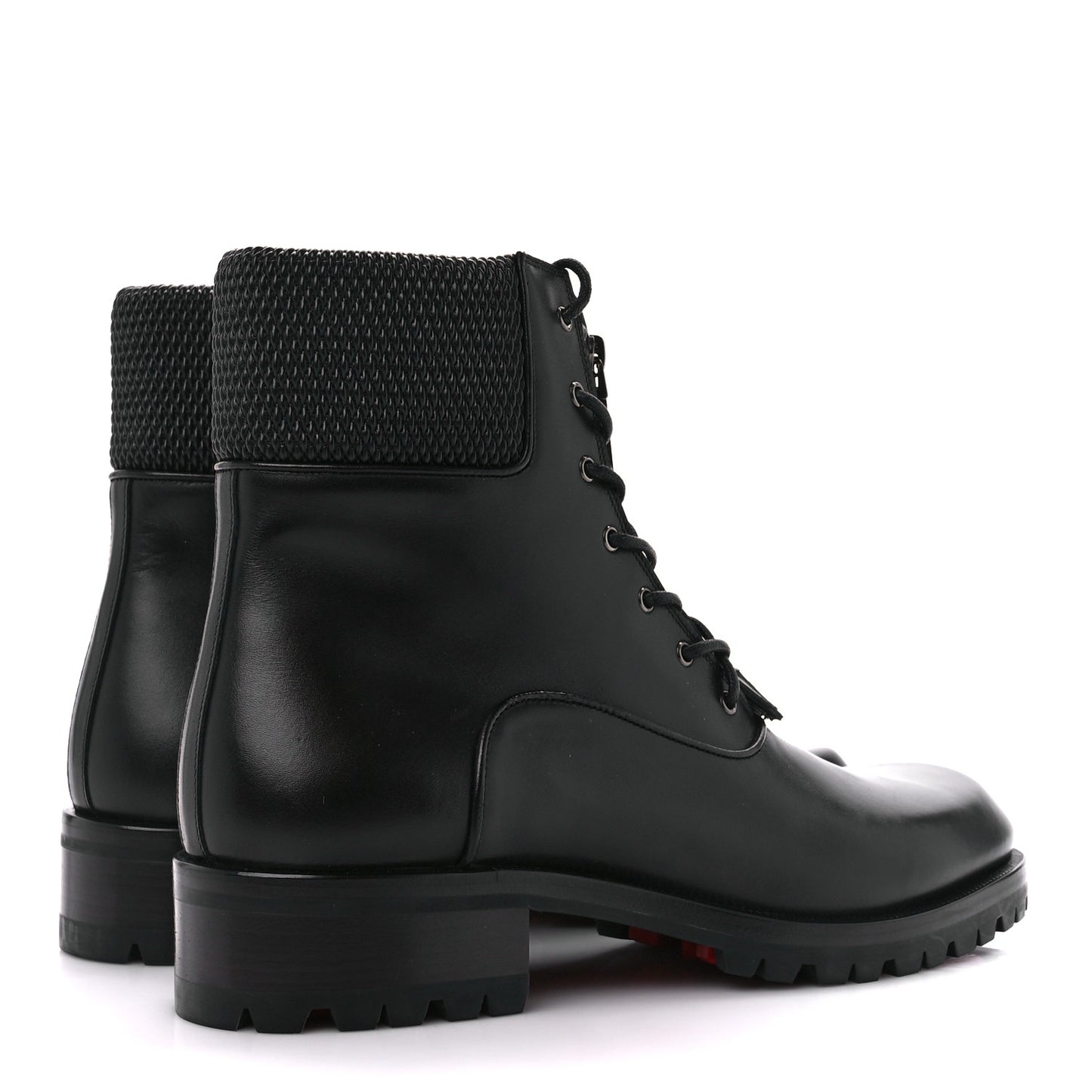 Calfskin Mens Moscou Flat Boots 42 Black