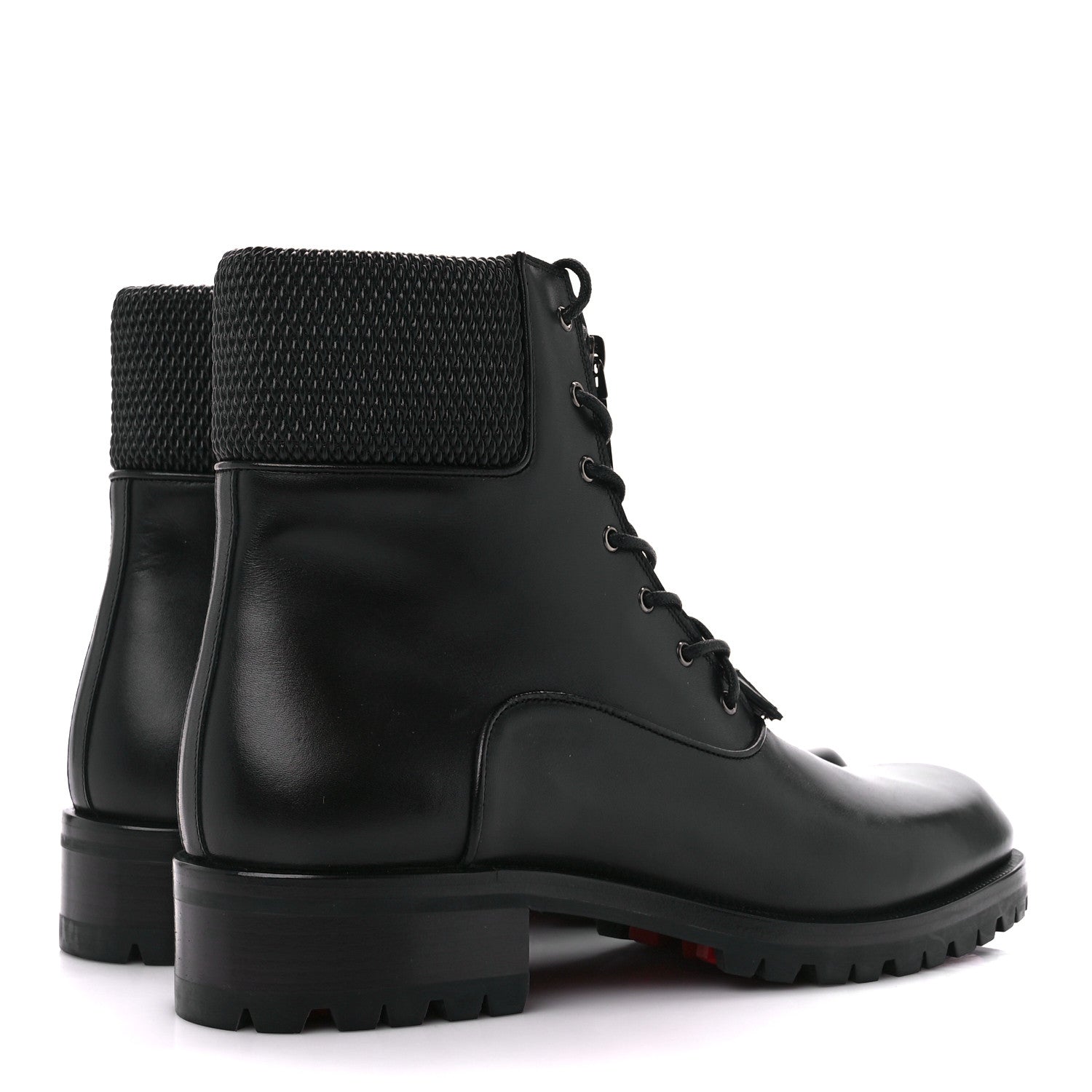 Christian Louboutin Calfskin Mens Moscou Flat Boots 42 Black 4 of 7