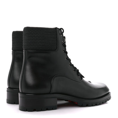 Christian Louboutin Calfskin Mens Moscou Flat Boots 42 Black 4 of 7