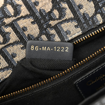 Christian Dior Oblique 30 Montaigne Flap Bag Blue 7 of 12