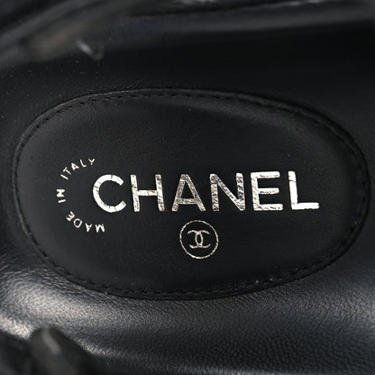 Chanel Mixed Fibers Velcro Dad Sandals 37 Black 9 of 10