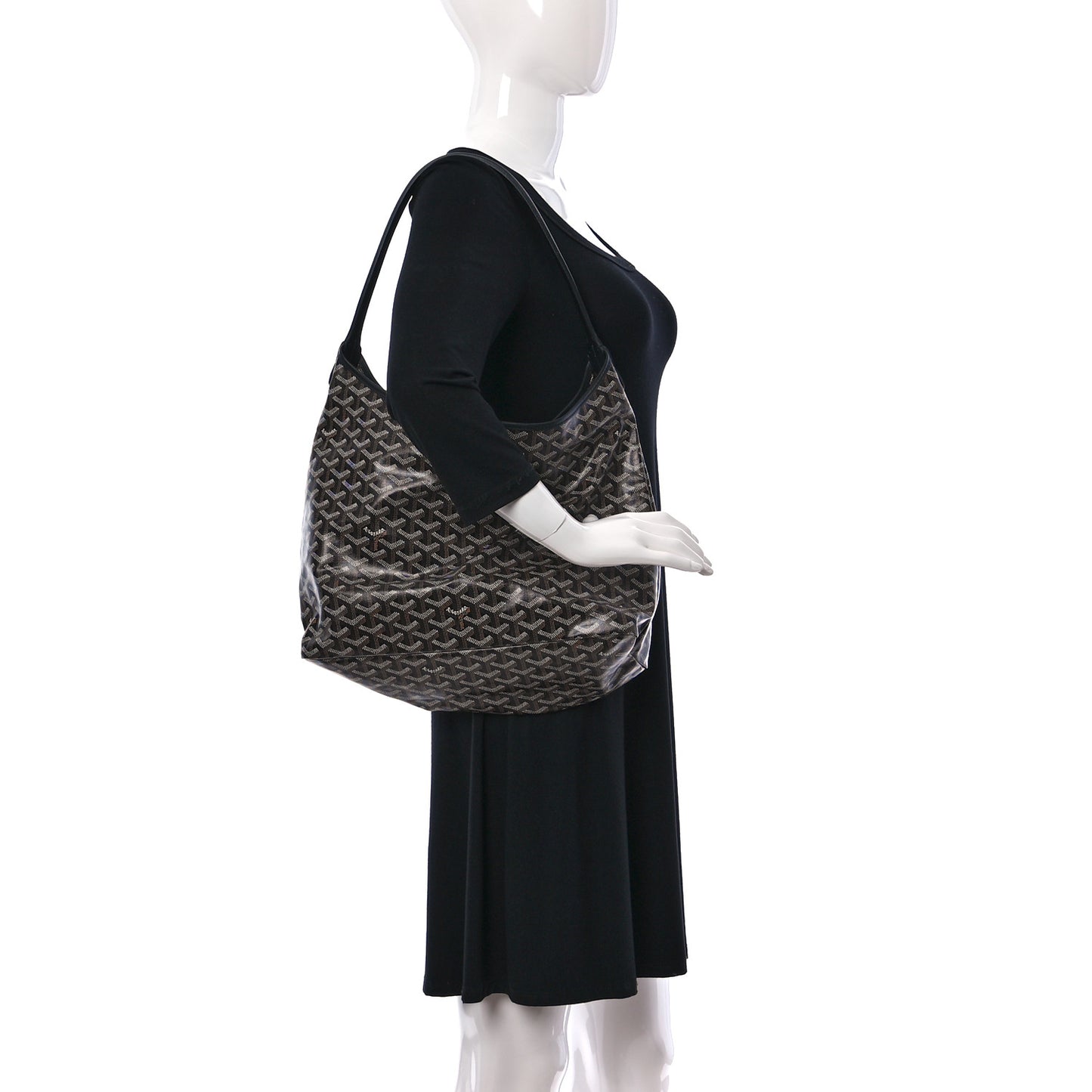 Goyardine Boheme Hobo Black