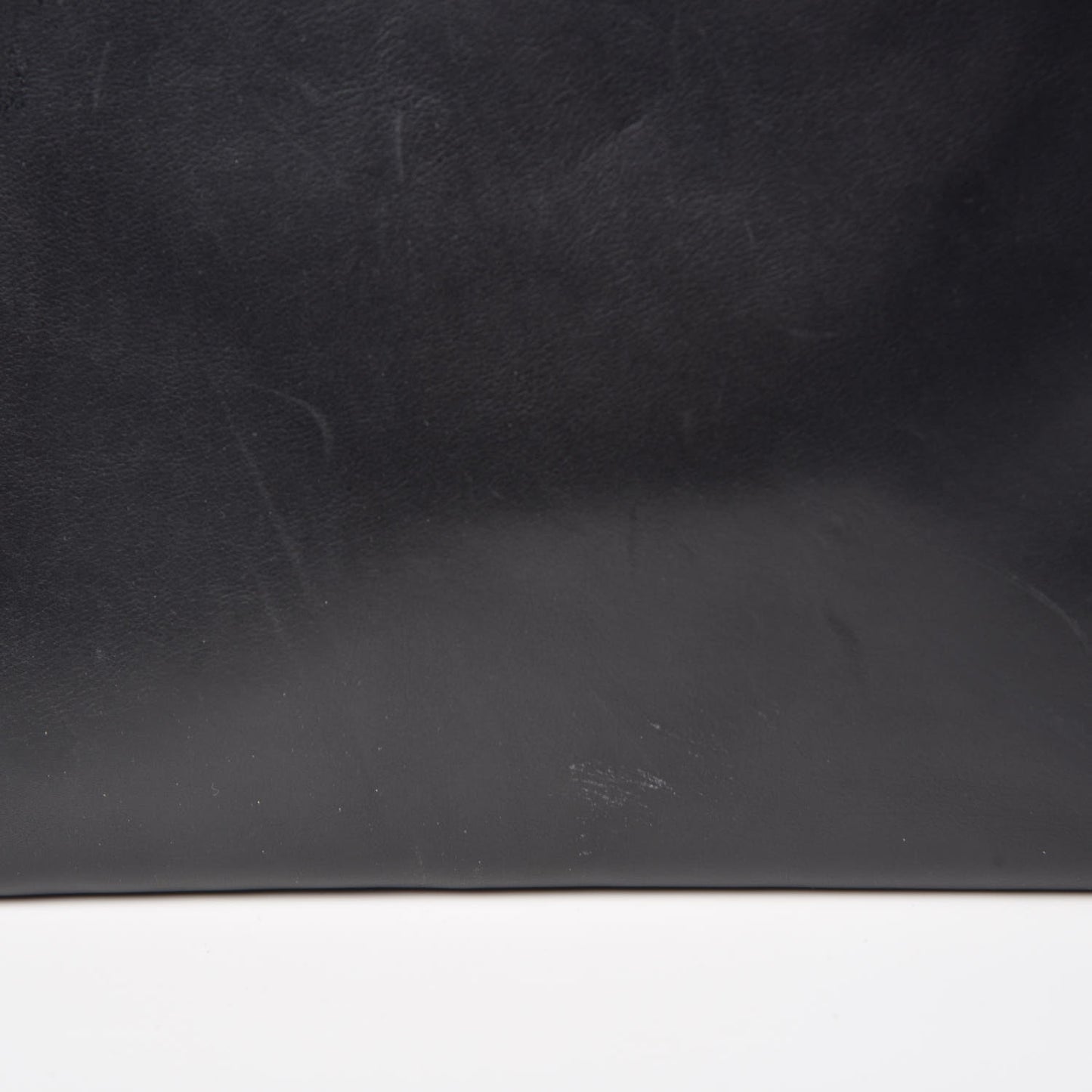 Calfskin Bamboo Top Handle Bag Black