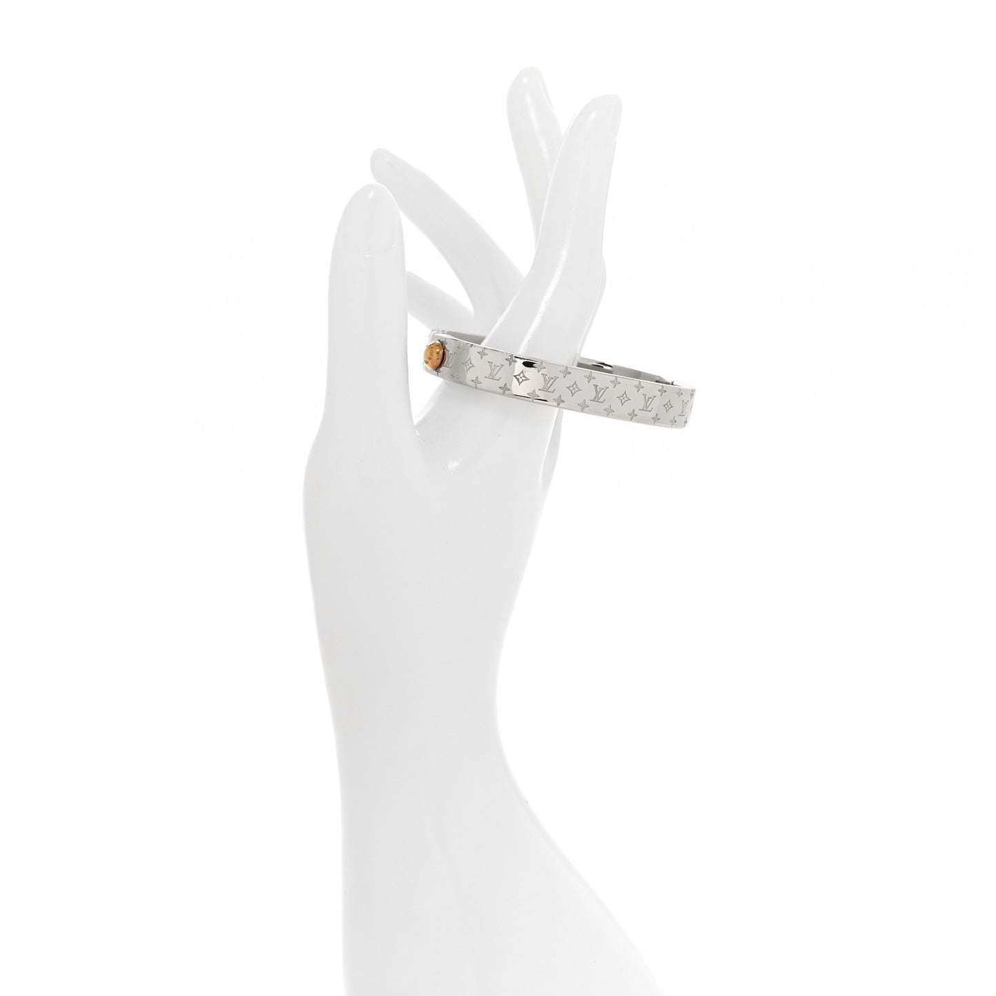 Palladium Monogram Nanogram Cuff S Silver