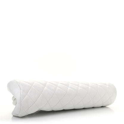 Chanel Caviar Quilted Timeless Clutch White 3 of 4