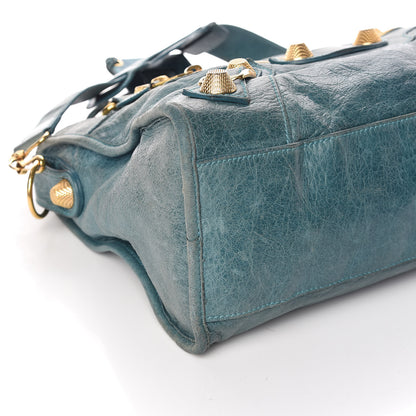 Balenciaga Agneau Giant 21 Gold Hardware City Aquamarine 8 of 12