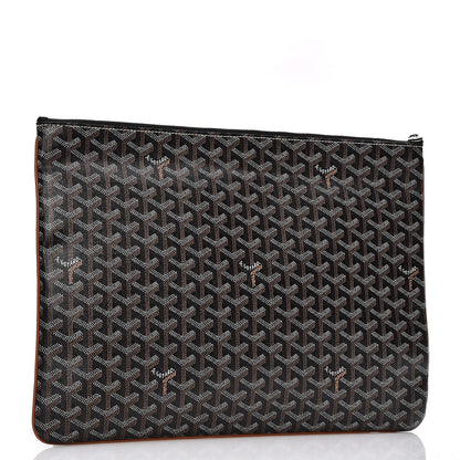Goyard Goyardine Senat Pochette GM Black Gold 3 of 7