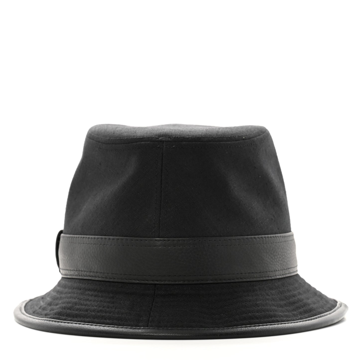 Linen Deerskin Fedora Hat 58 Black
