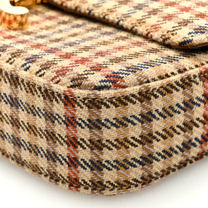 Celine Tweed Calfskin Triomphe Shoulder Bag Multicolor 8 of 8