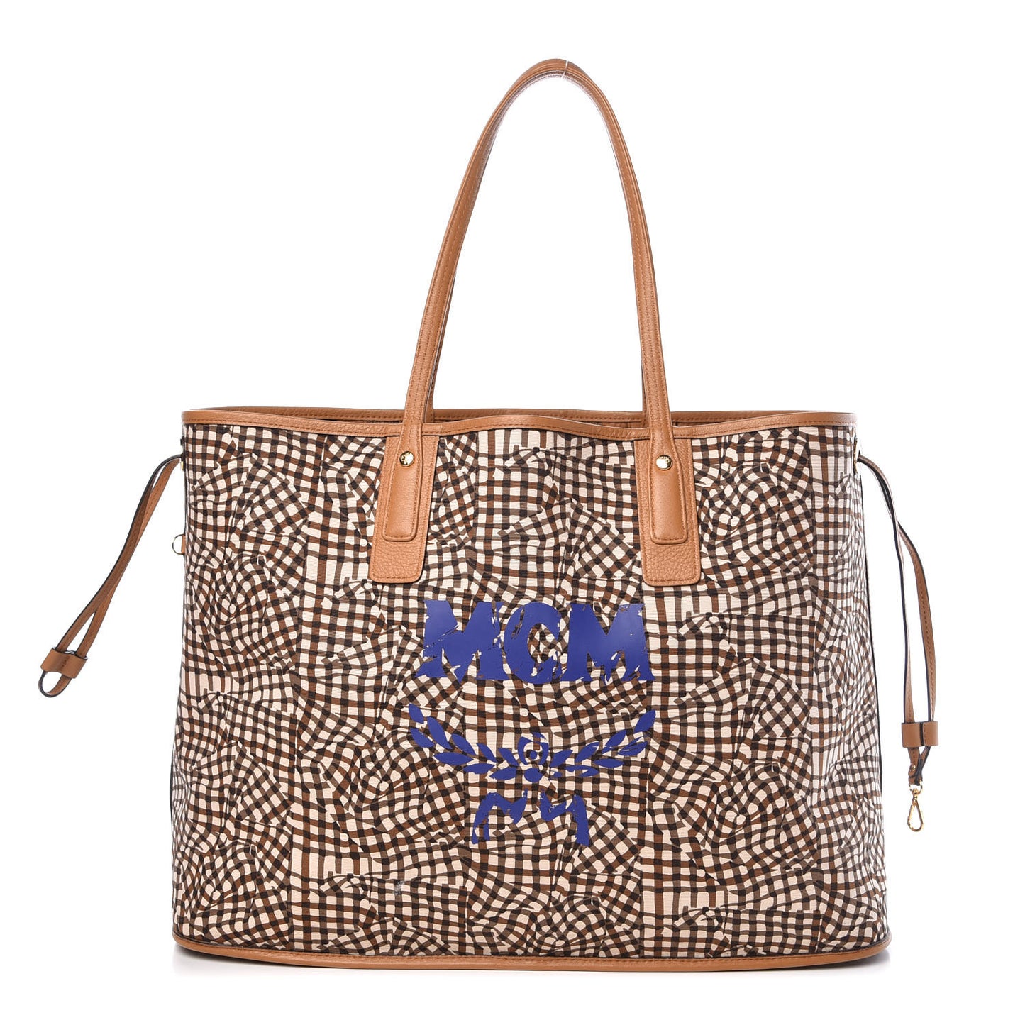 Visetos Large Liz Reversible Shopper Tote Cognac