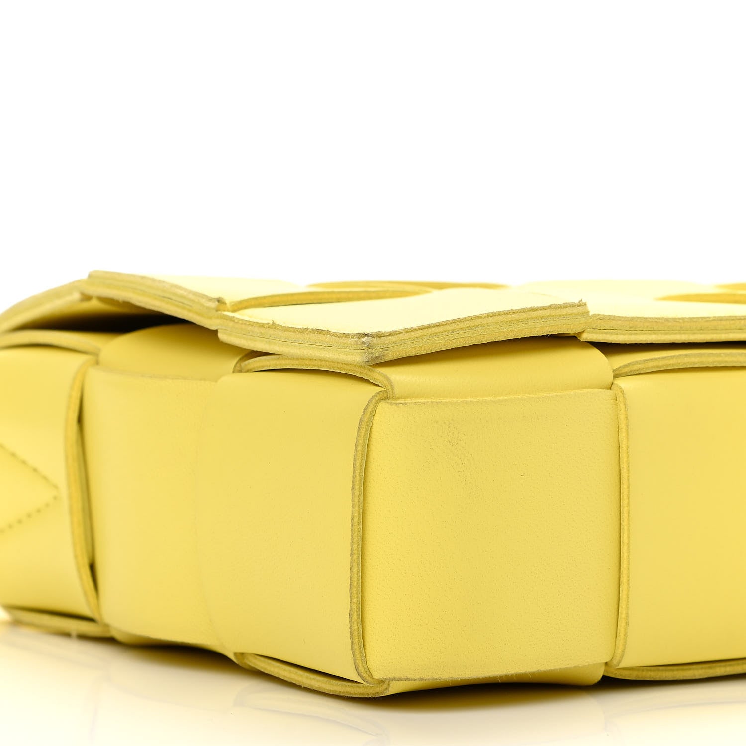 Bottega Veneta Nappa Maxi Intreccio Cassette Bag Lemonade 8 of 11