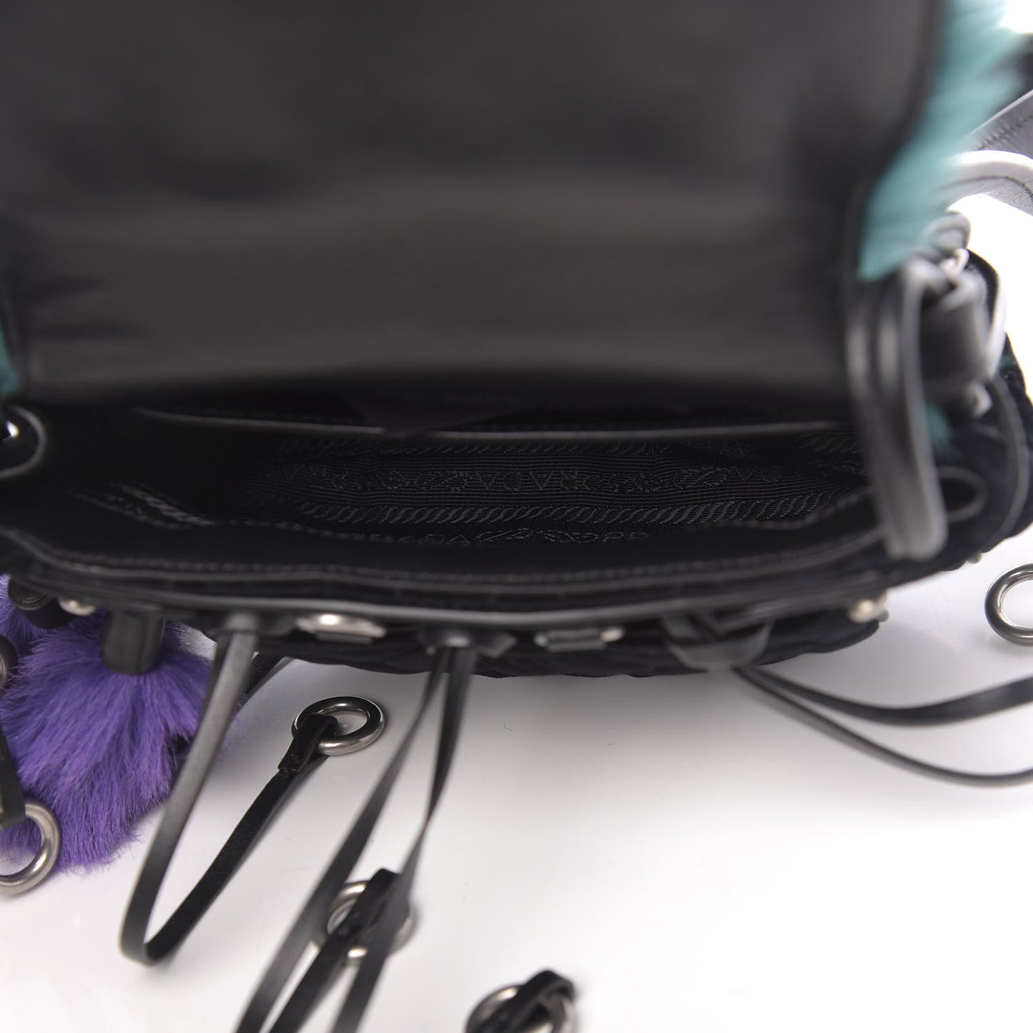 Calf Hair Velluto Corsaire Antic Crossbody Bag Biliardo Black