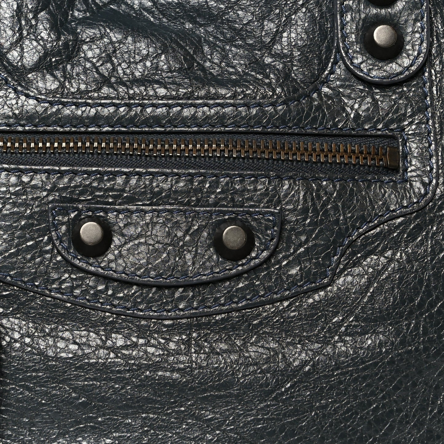Agneau Classic Hardware Bowling Bag Anthracite