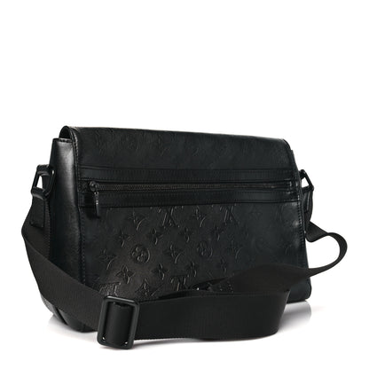 Louis Vuitton Calfskin Monogram Shadow Sprinter Messenger Black 3 of 9
